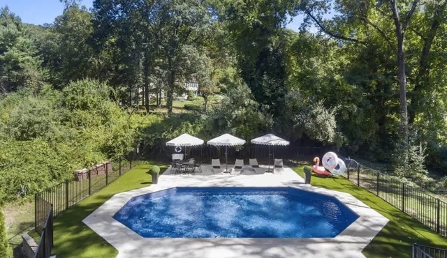 Retreat with Heated Salt Water Pool, 1 Mile to NYC Train