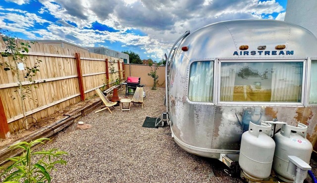 Retro Airstream with AC in Santa Fe