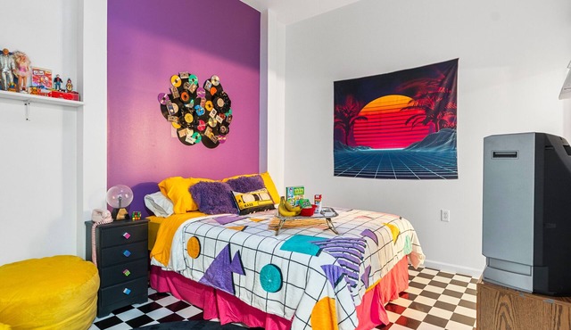 Retro Loft Getaway, Mario Fun & Farm Vibes
