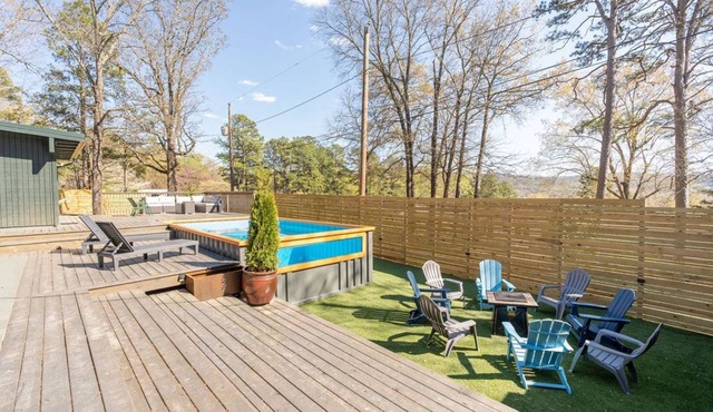 Retro vibes of the 50's, 60's, and 70's with amazing outdoor pool area!