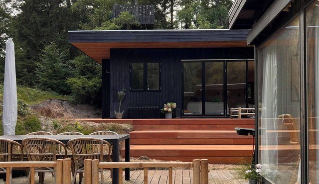 Retro woodland home with modern twist amidst trees