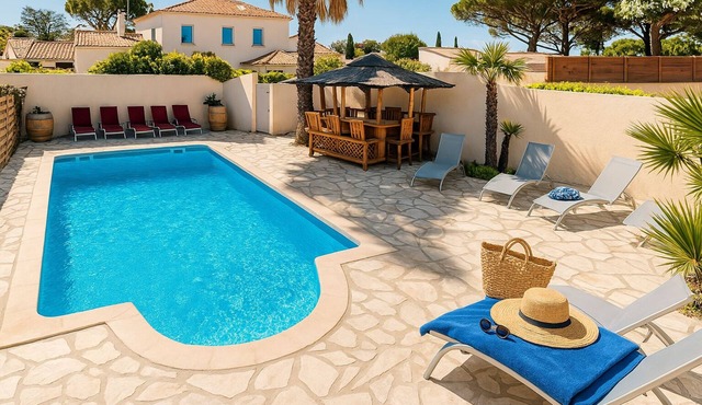 Rêve D'Azur: Walking distance from the beach, Swimming pool, Terrace BBQ, Parking & Bed linen included