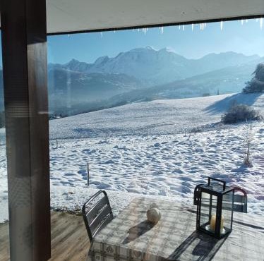Rez de chaussée très calme vue Mont-Blanc