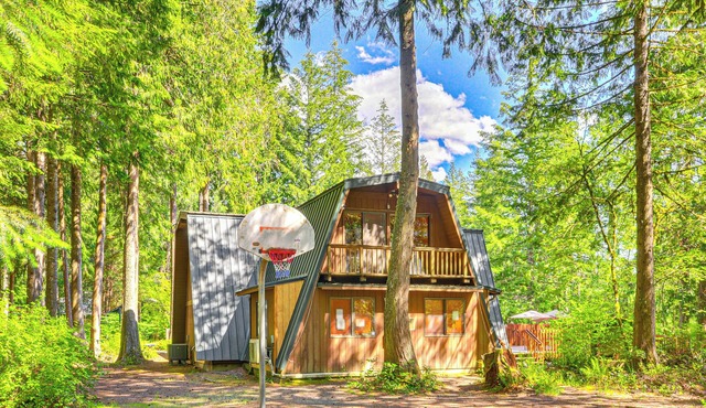 Rhododendron Retreat w/Hot Tub: Steps to River!