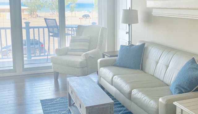 Right across from Beach and Grand Haven Pier! Beautiful Lake and Sunset Views!