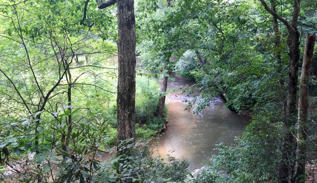 Right on Clear Creek Tiny Home! Secluded yet convenient to town.