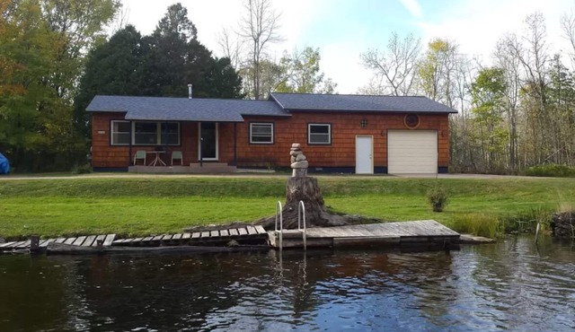 Right on the river and close to Lake Superior