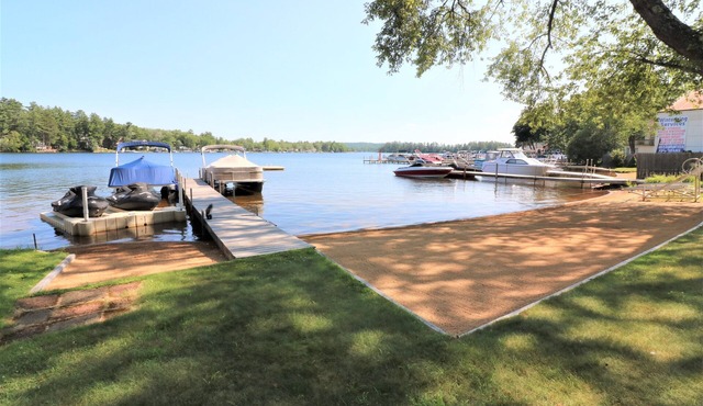 Right on the Water at Lake Winnisquam, w/Balcony, Boat Dock, & Sandy Beach