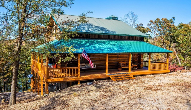 Right on the water, stay at this Instagram photo-ready real LOG CABIN +Kayaks!