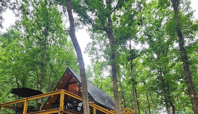 River cabin nPrivate, Scenic A-frame,Nigerian dwarf goats n