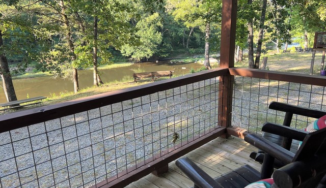 River cabin on Upper Mountain Fork river in Hatfield near Mena AR-Wolf Pen Gap