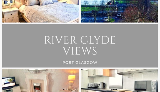 RIVER CLYDE VIEWS - PRIVATE APT, SWIMMING POOL, FITNESS GYM, SAUNA, STEAM ROOM.