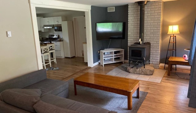 River front 4 season cottage with 2.5 acre serenity with mature trees around