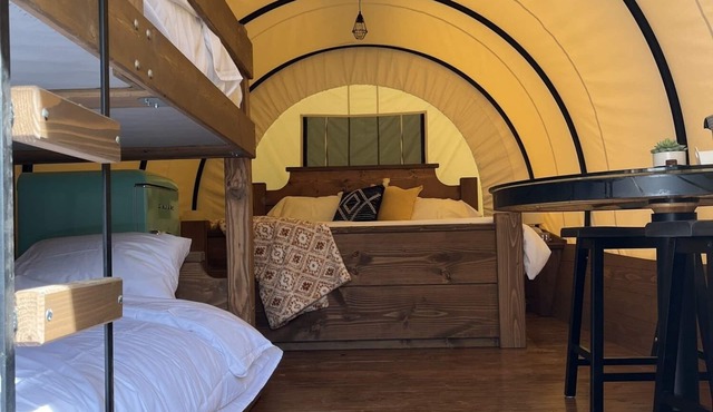 River-Front Wagon Glamping- The Dogwood