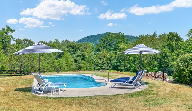 River Meadows Farm | 39-Acre Retreat: Mtn Vistas, River, Pool & Trails