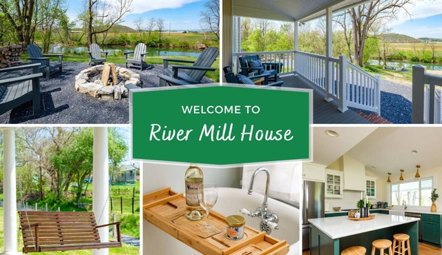 River Mill House -Riverside Historical Home in the beautiful Shenandoah Valley