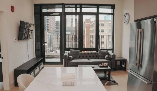 River North Private Balcony With In and Out Parking