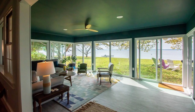 River Retreat with Sunset Views