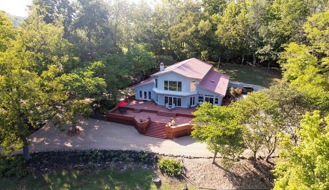 "River's Edge" - 4,600sqft Right On the North Fork River! Dock, Gym, Sauna.