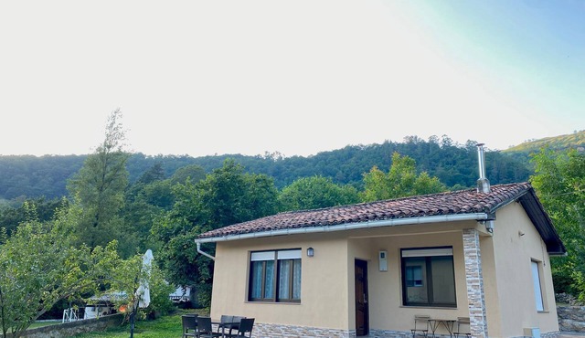 River whispers. Ocejo, a small house in the middle of the Valles Pasiegos region.