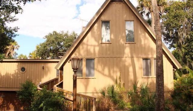Riverfront A Frame & Coastal Cottage with Private Floating Dock