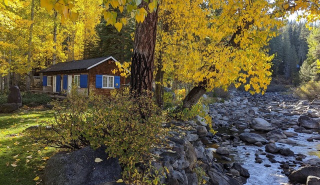 Riverfront Cottage 5 Minutes from Palisades Tahoe 10 minutes to Lake Tahoe