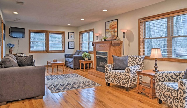 Riverfront Elkins Home w/Fireplace & Deck!