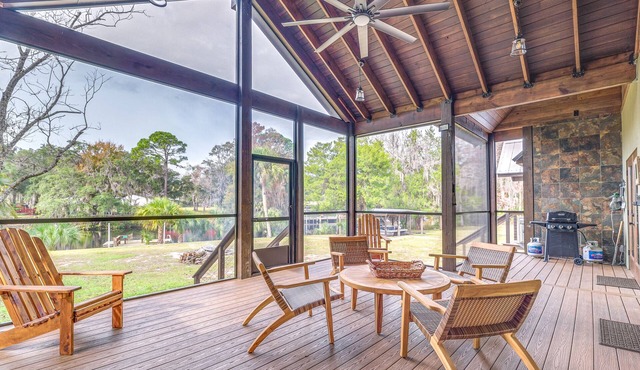 Riverfront Fisher’s Paradise in Florida w/Dock!