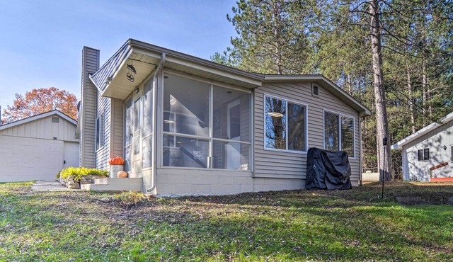 Riverfront Grayling Retreat w/Fire Pit & Dock!