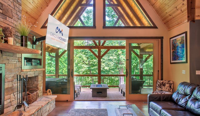 Riverfront Luxury Lodge w/Hot Tub + Biltmore Pass | Pet-Friendly Paradise