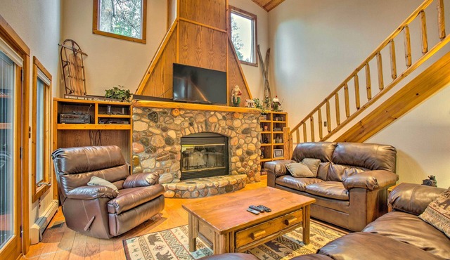 Riverfront Manton Cabin w/Pool Table & Fire Pit!
