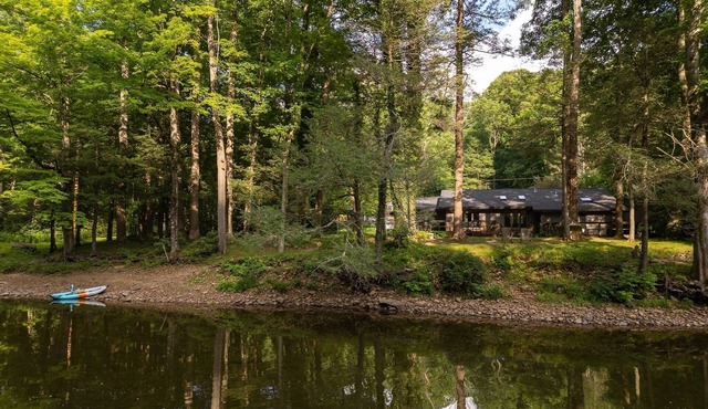 Riverfront Mountain Getaway with Hot Tub, Fire Pit, Swimming Hole & Fishing