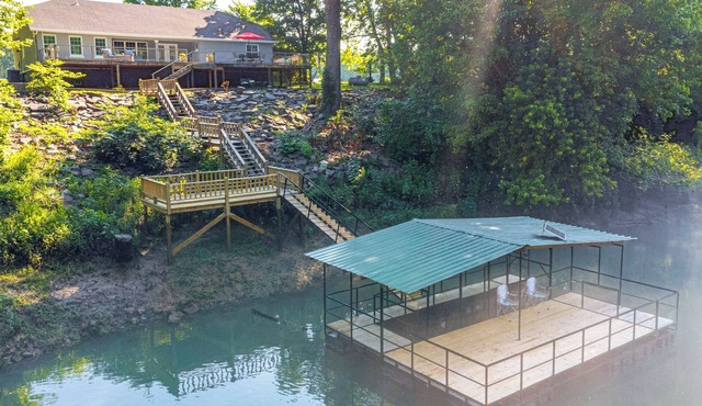 Riverfront Retreat w/Fire Pit & Deck
