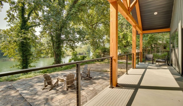 Riverfront Salesville Cabin Rental w/Shared Dock!