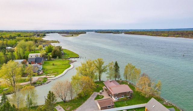 Riverfront Sault Ste Marie Home w/Dock!