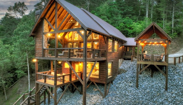 Riverfront Seclusion, Hot Tub Soaks, Fireside Chats & Nearby Activities - Your Happy Place
