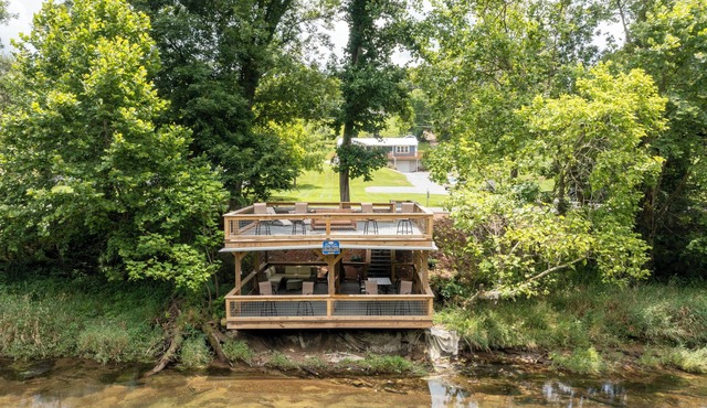 Riverfront- Upper Unit | Dock | Firepit | Hot Tub | Wi-Fi