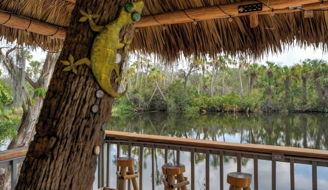 Riverside Breeze! Tropical Retreat w Tiki Hut