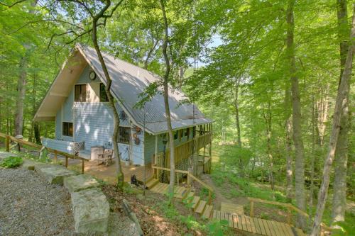 Riverside Cabin with 3 Decks in North Vernon!