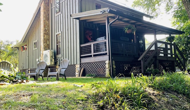 Riverside Retreat located on the Nottely River in the North Georgia Mountains.