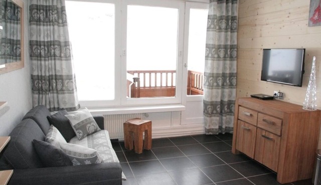 Roc de Peclet studio 22 m², South facing, Foot of the slopes, Heart Station