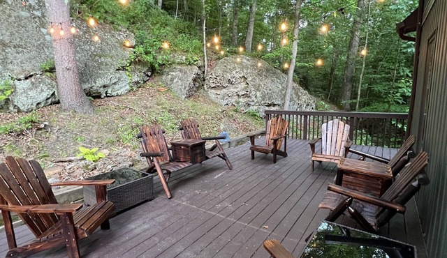 Rock Hill Retreat- a home with natural stone formations at every turn!