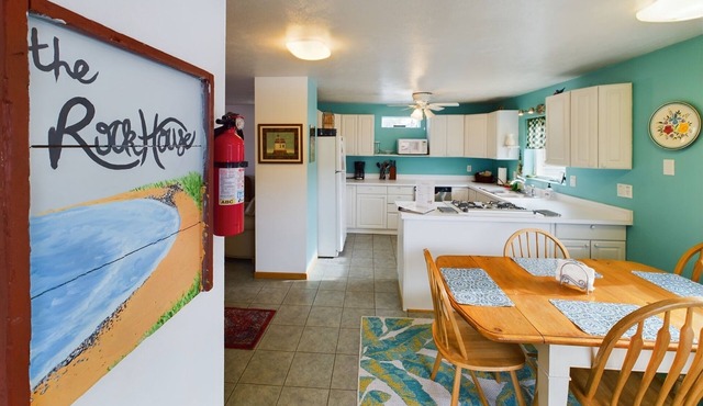 Rock House-Downtown Munising with Private Patio, Garage, Fire-pit & BBQ Grill