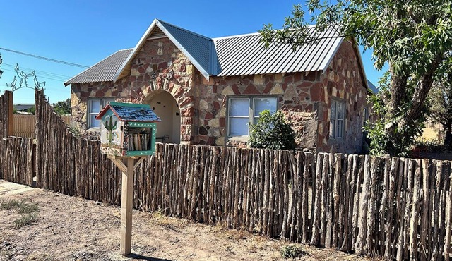 Rock house with guest house in the heart of Fort Davis