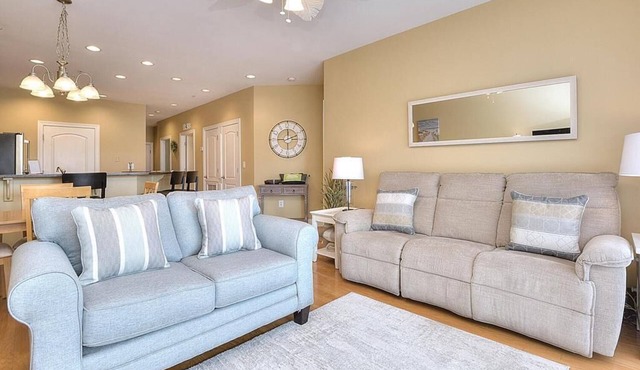 Rock N Reel: Oceanview condo in Oak Island, sleeps up to 9 with family-friendly amenities.
