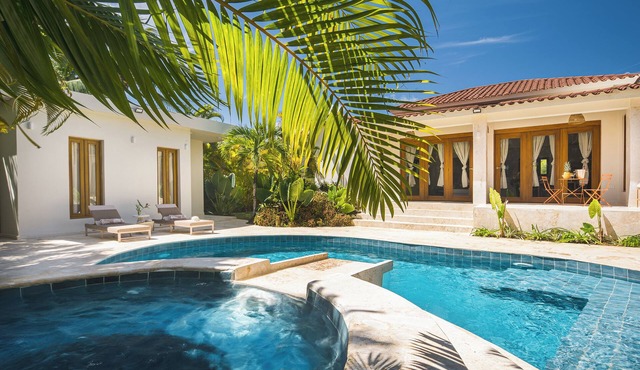 Roga Villa- Private, Tropical, Pool, Sauna, Ice Bath, 5 min to Encuentro beach