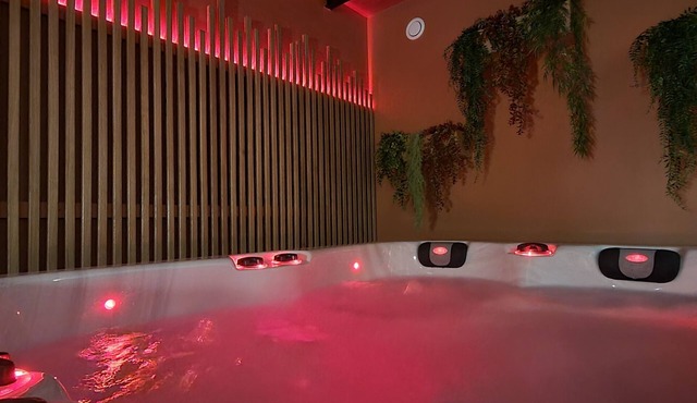 Romantic and Well-Being Loft with Spa, Sauna, Tantra Armchair.