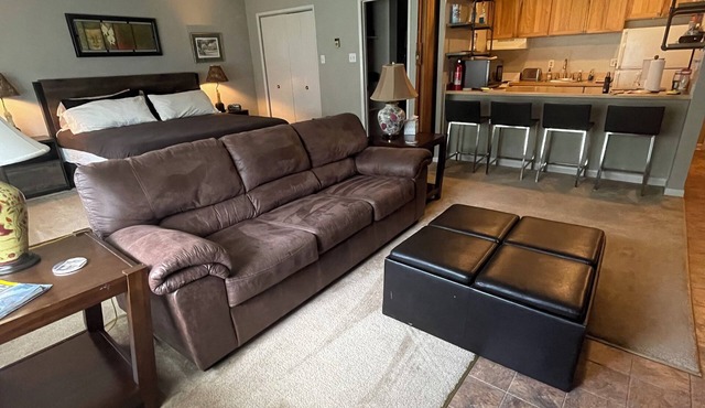 Romantic, cozy place! 9:00 am check-in, 6:00 pm check-out POSSIBLE.