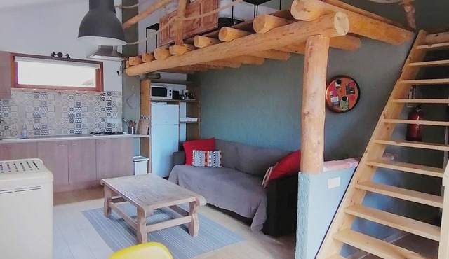 Romantic duplex apartment in the mountains with pool and amazing views