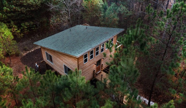 Romantic Escape in the Treetops w/Outdoor Shower, Hot tub, & Firepit!